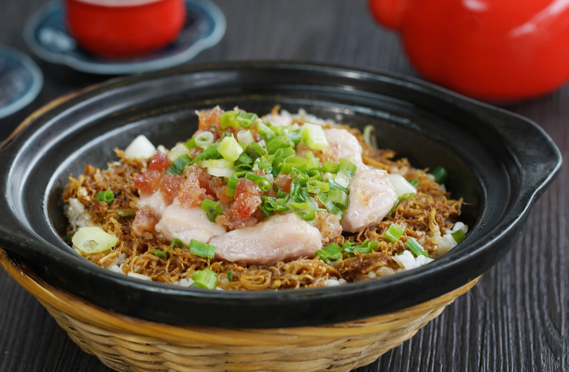 高粱煲鸡饭 Claypot Chicken Rice with Chinese Kaoliang Wine
